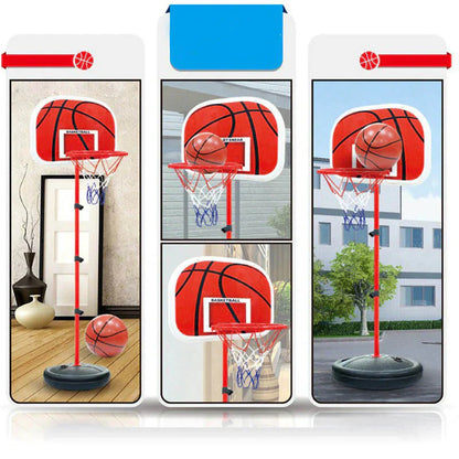 Mini Basketball Hoop Kit, Wall-Mounted Indoor Backboard for Kids, No-Punch Installation, Fun Sports Game Toy for Home