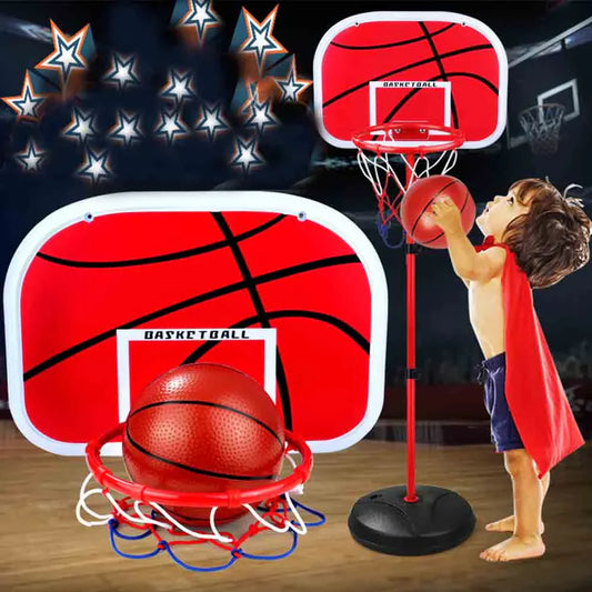 Mini Basketball Hoop Kit, Wall-Mounted Indoor Backboard for Kids, No-Punch Installation, Fun Sports Game Toy for Home