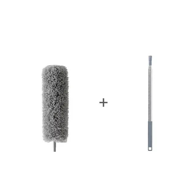 Extendable Microfiber Duster Set – Telescopic Stainless Steel Dust Brush for High Reach Cleaning