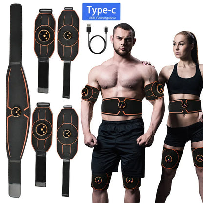 Melede ABS Stimulator, EMS Abdominal Toning Belt, Electric Muscle Trainer for Home & Gym Fitness, Ab Exerciser Equipment for Core Strengthening