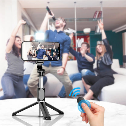 62-Inch Extendable Selfie Stick Tripod with Wireless Remote – Portable 360° Rotating Phone Stand for Group Selfies, Video Recording & Live Streaming, Compatible with All Cellphones